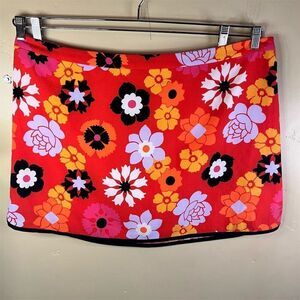 NWT‎ Victoria Beckham for Target Women's 2XL Floral Mini Skirt Multicolor Lined